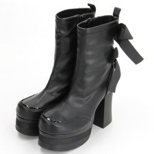 バックリボン厚底ブーツ(YOSUKE POP&CULTURE)