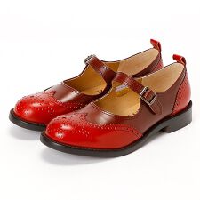 【残りわずか！】ウイングチップストラップパンプス