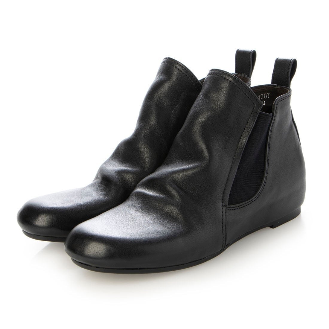 SAYA　ロングブーツ　ジョッキーブーツ　サイドジップ　24　黒　クレープソール SAYA ロングブーツ ジョッキーブーツ サイドジップ 24 黒