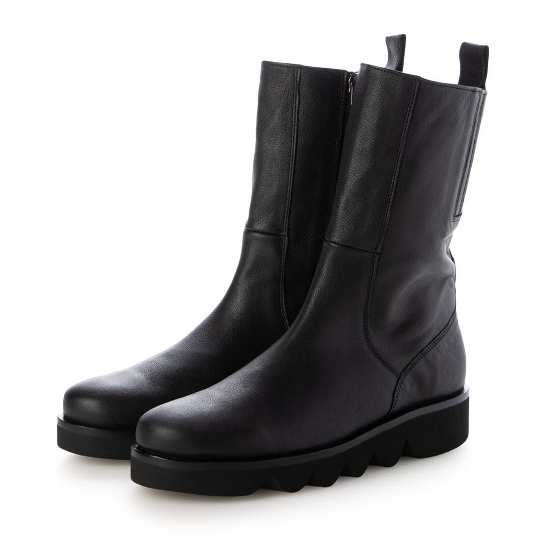 SAYA ブーツ 24cm 24秋冬新作クレープ本革プラット製法サイドゴア