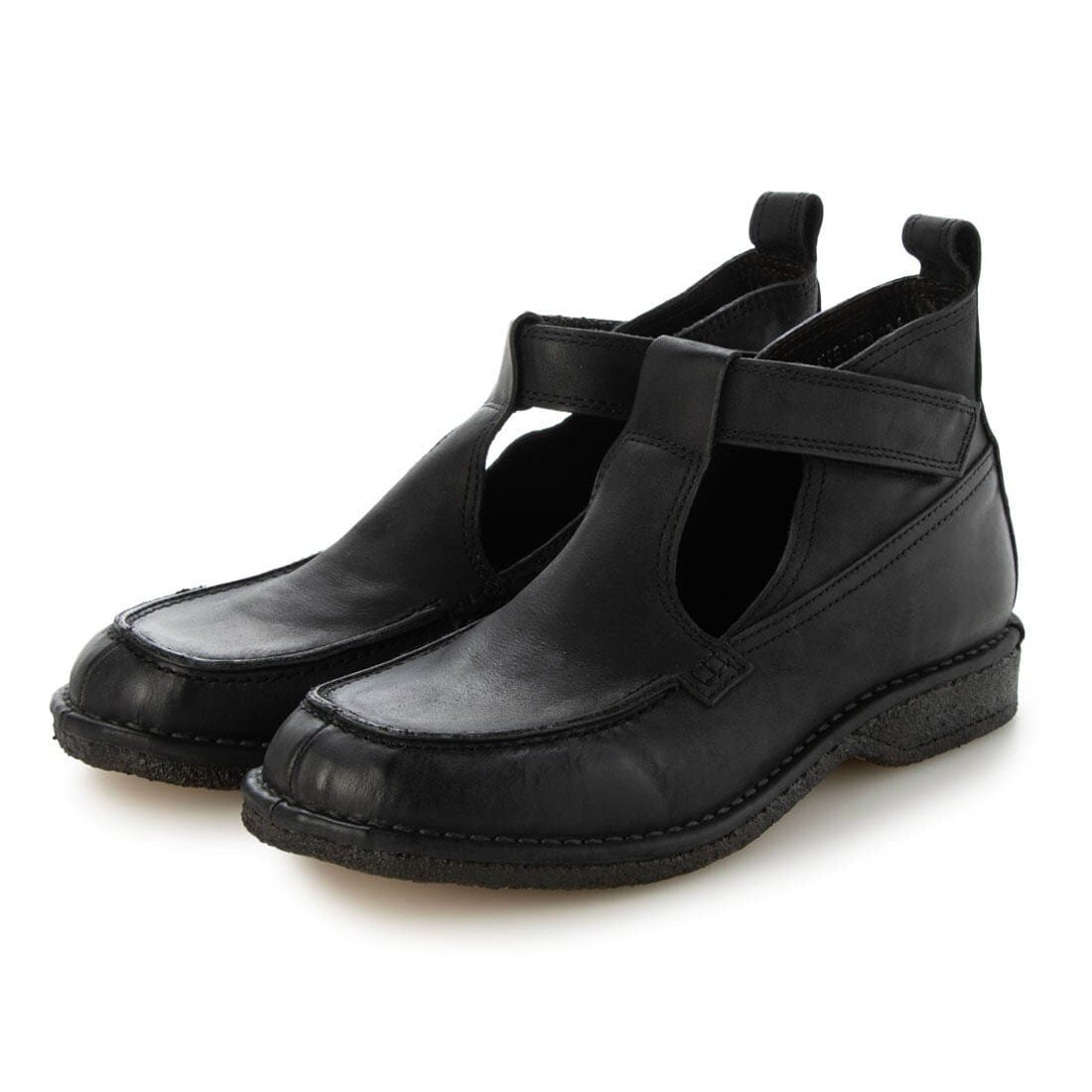 サヤ（SAYA）/25秋冬新作2cmプラット製法本革Tストラップブーツ 25秋冬新作2cmプラット製法本革Tストラップブーツ | サヤ(SAYA