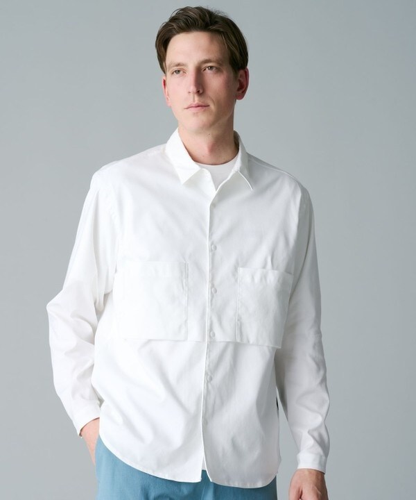 コロンビアブラックレーベル　シェブロンリムロングスリーブシャツ Columbia シャツ Columbia／COLUMBIA BLACK LABEL／シェブロン