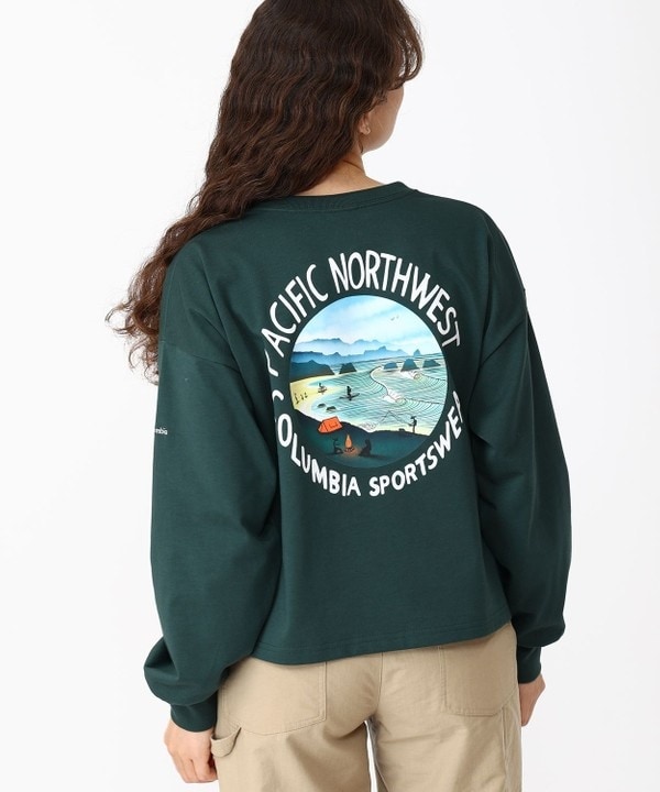 Columbia/ ウィメンズレイクトゥーアベニューロングスリーブクロップドTシャツ /コロンビア Columbia/ ウィメンズレイクトゥーアベニューロングスリーブ