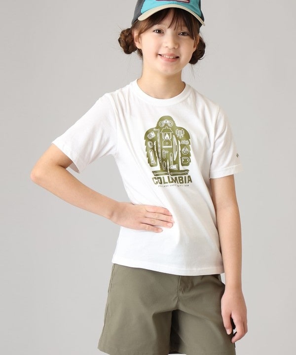 [�}���C]Columbia/ �L�b�Y�A�C�e��/ �o���[�N���[�NII�V���[�g�X���[�u�O���t�B�b�NT�V���c /�R��/�R�����r�A�iColumbia�j White Iconic Squatch
