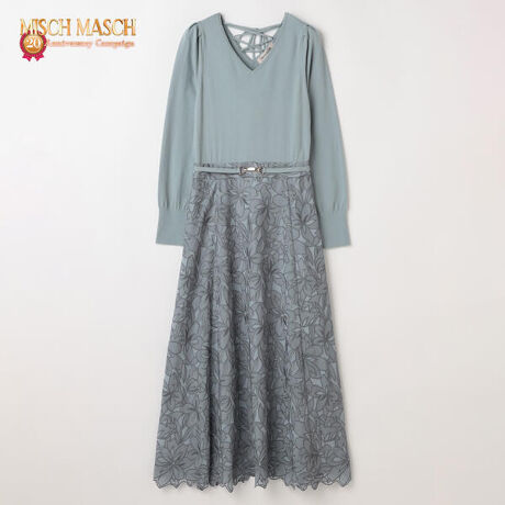 刺繍ドッキングニットワンピース | ミッシュマッシュ(MISCH MASCH 