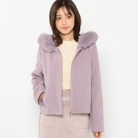 フード付2wayショートコート | ミッシュマッシュ(MISCH MASCH  