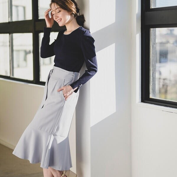 MISCH MASCH❤︎ロー切替フレアースカート ロー切替フレアースカート | ミッシュマッシュ(MISCH MASCH