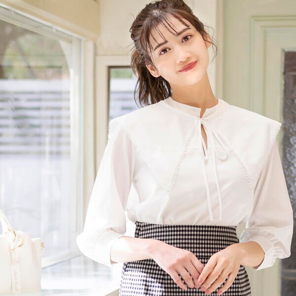 在庫限り特別価格 ビッグカラーブラウス 9426u3nk 関東地区のみ送料無料 トップス ブラウス Eservices Alzahra Mun Org