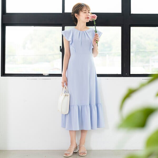 バックリボンラッフルワンピース | ミッシュマッシュ(MISCH MASCH