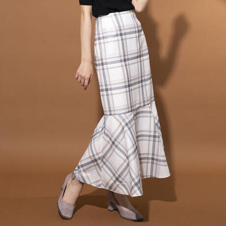 チェックプリントマーメイドスカート ミッシュマッシュ Misch Masch ファッション通販 マルイウェブチャネル