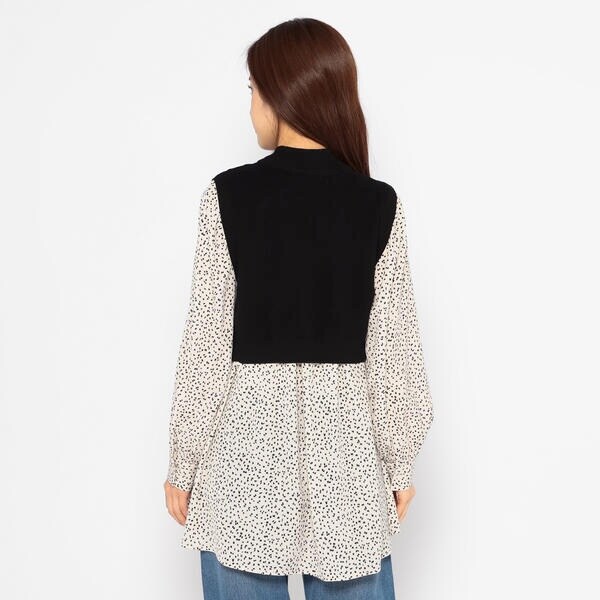 ニットベスト付きチュニックブラウス | ミッシュマッシュ(MISCH MASCH 