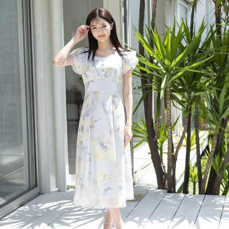 ラメジャガードフラワーワンピース/MM327411 | ミッシュマッシュ(MISCH 