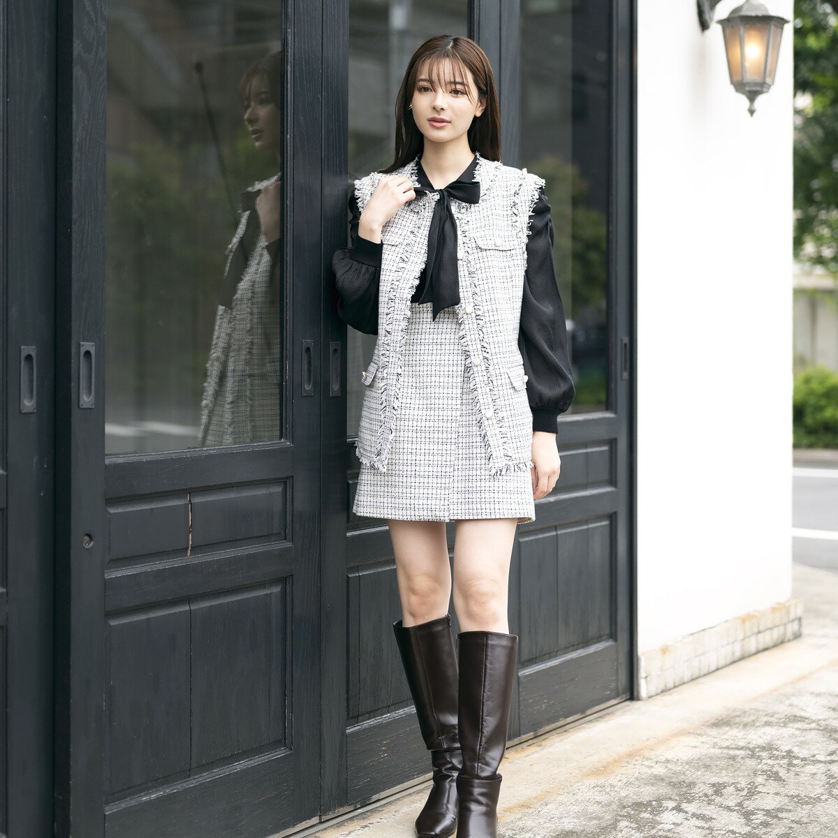 ツイードラップスカート/MM337206 | ミッシュマッシュ(MISCH