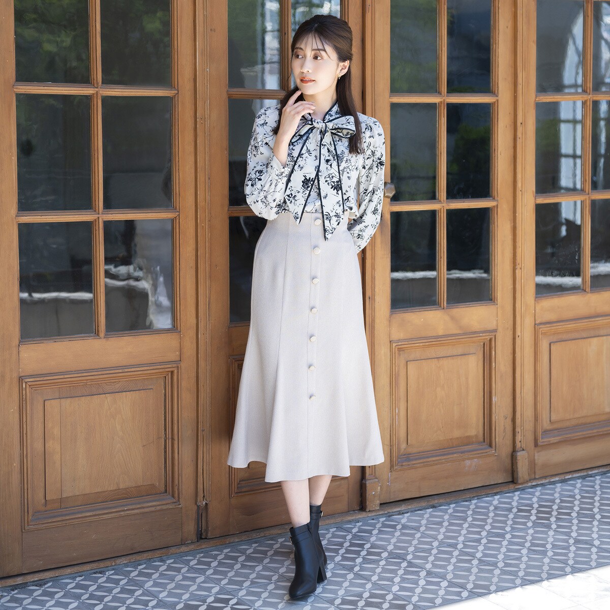 驚きの価格が実現! 前ボタンマーメイドスカート/MM337215 ミッシュマッシュ(MISCH | 服&ファッション小物