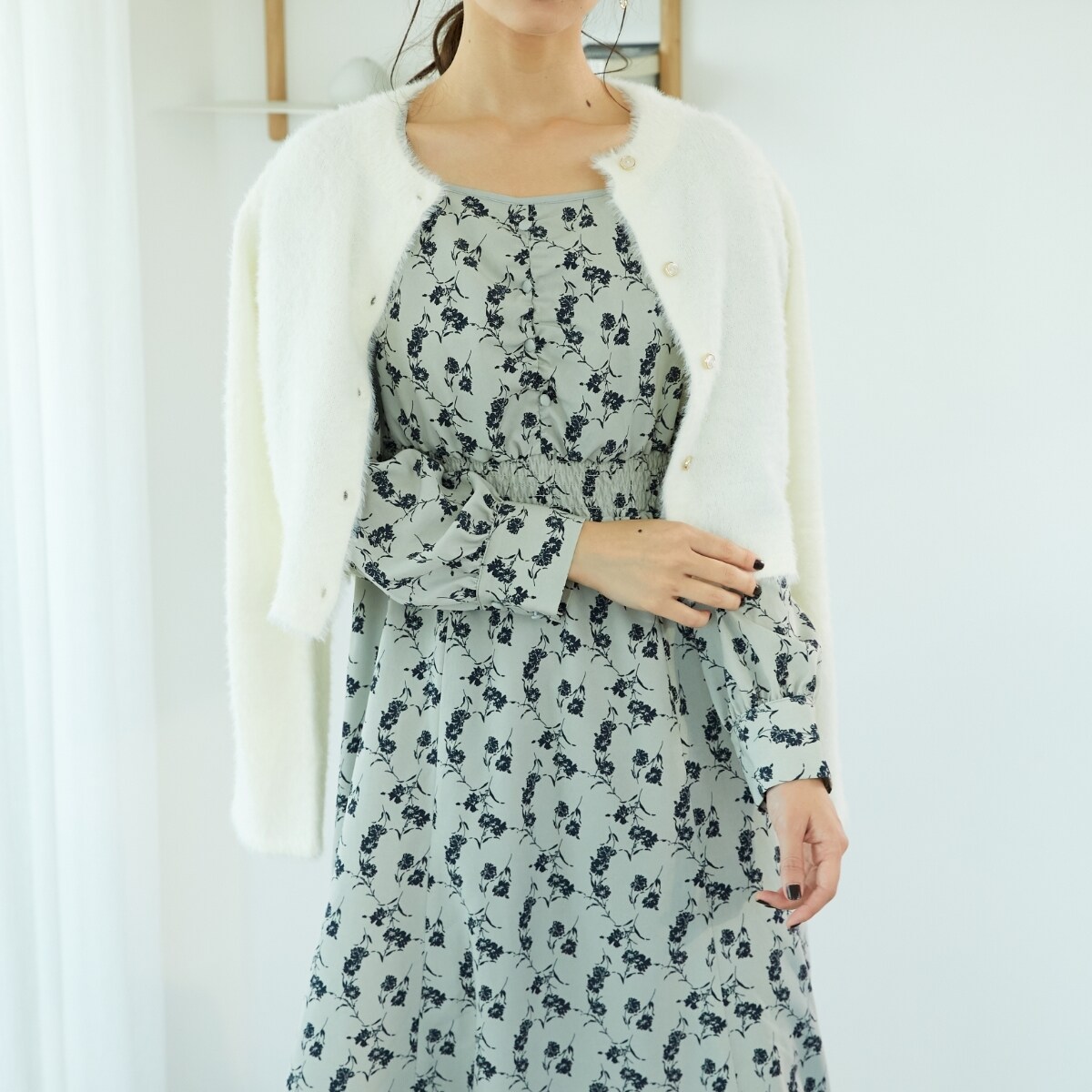 クロップドシャギーニットカーディガン/MO33N07 | ミッシュマッシュ