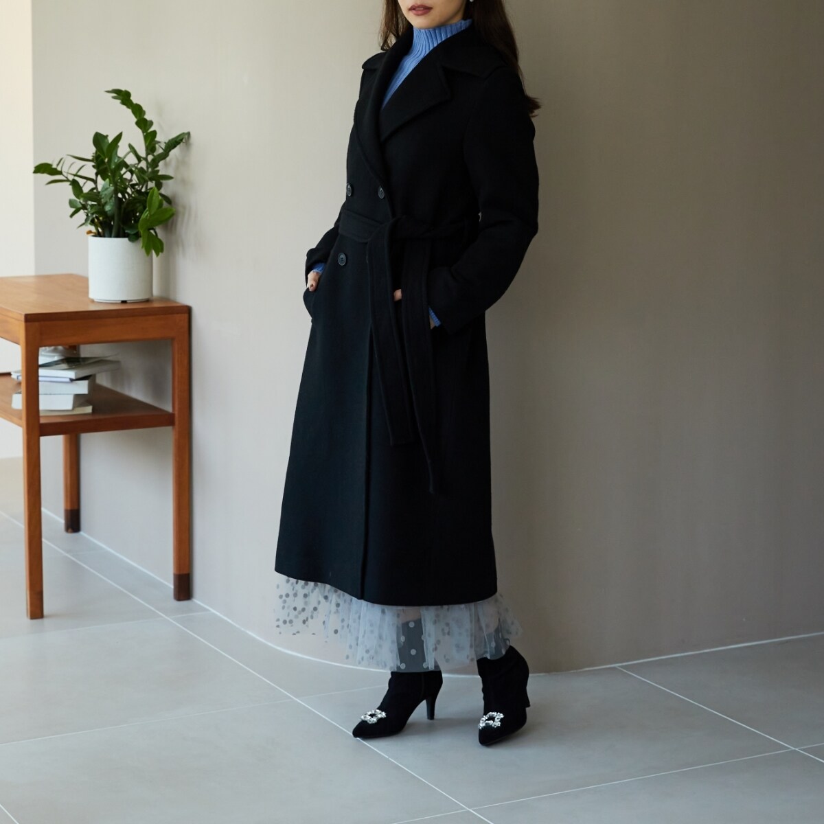 新品タグ付 ミッシュマッシュ ダッフルコート【M】おしゃれアウター ホワイト ミッシュマッシュ MISCH MASCH ビットロングダッフルコート