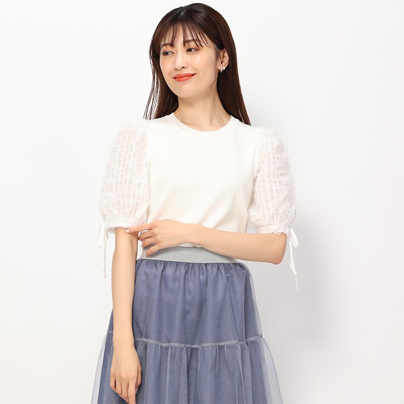 24秋冬新作】ふわふわシャギー袖ニット/MM438303 | ミッシュ