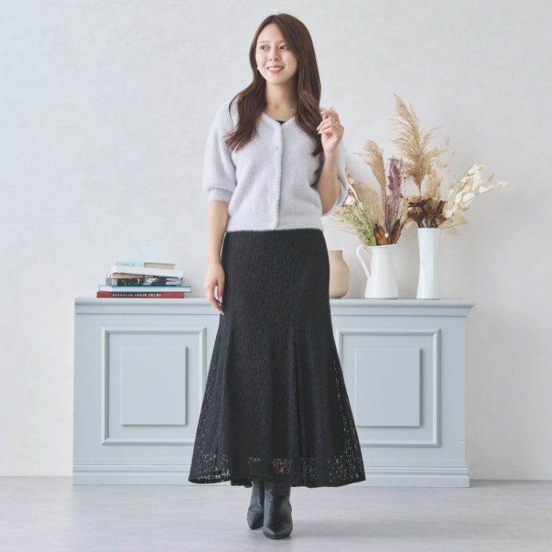 秋冬新作】レースマーメイドスカート/MM437213 | ミッシュマッシュ