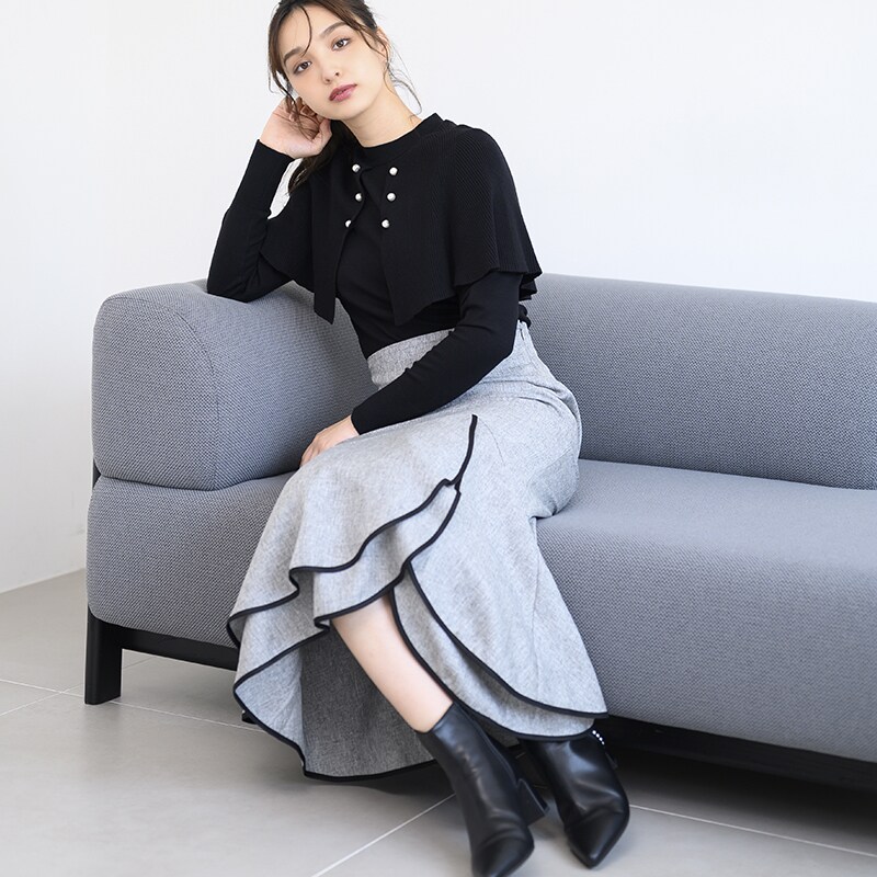 秋冬新作】レースマーメイドスカート/MM437213 | ミッシュマッシュ