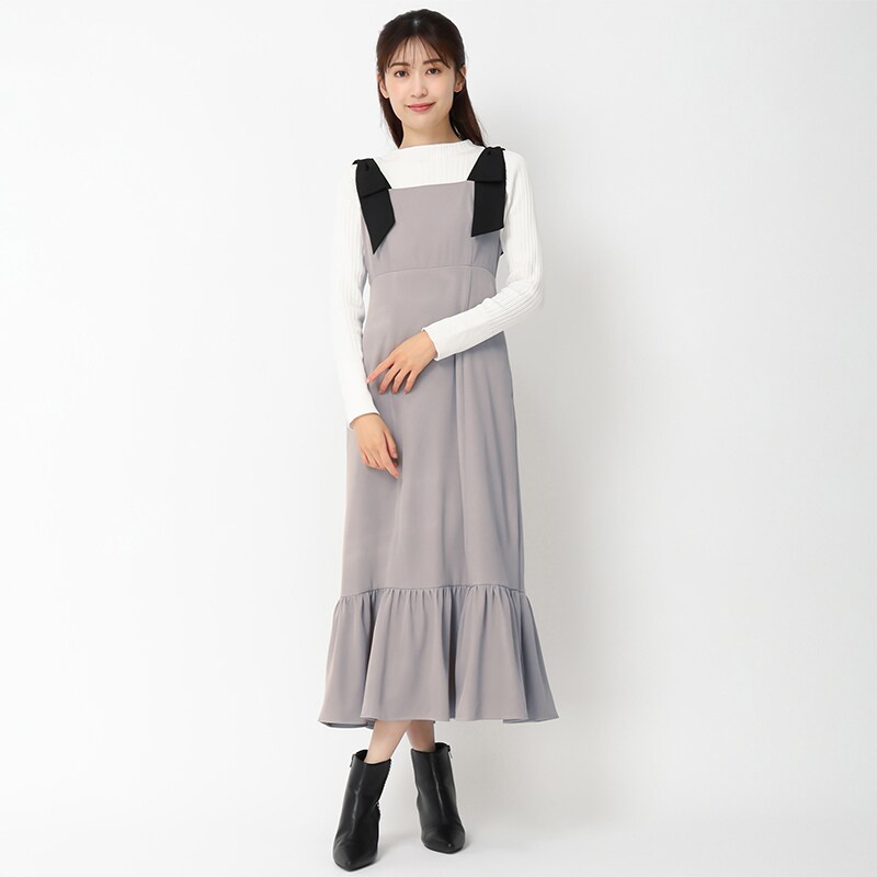 秋冬新作】肩リボンジャンスカ/MM437415 | ミッシュマッシュ(MISCH