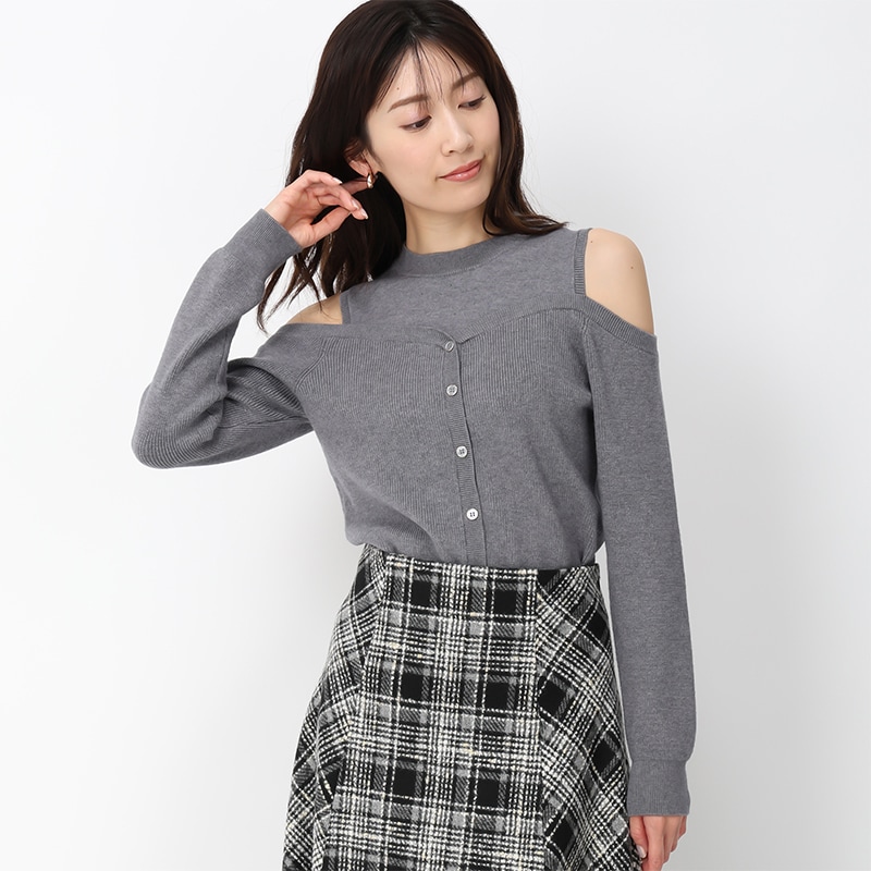 新品 PROPORTION BODY DRESSING ニュアンスラメリブニット
