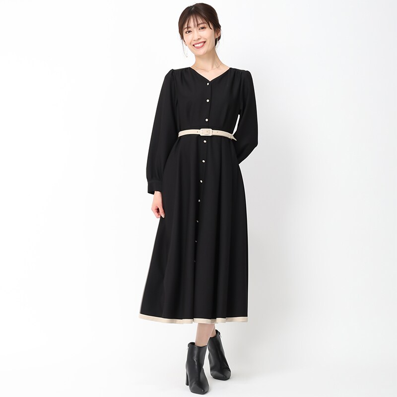 秋冬新作】配色長袖シャツワンピース/MM447423 | ミッシュマッシュ