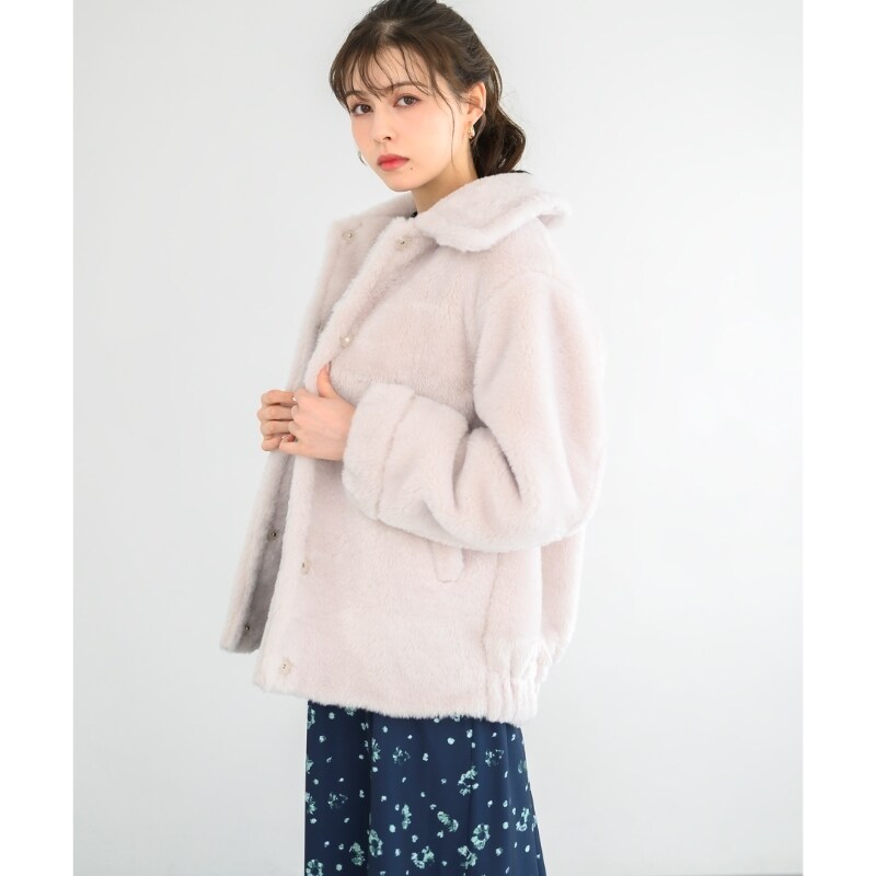 ミッシュマッシュ ポンチョコート MISCH MASCH｜エコファーポンチョコート | Rakuten Fashion(楽天