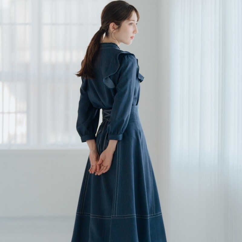 24秋冬新作】モール刺繍チュールスカート/MM437209 | ミッシュ