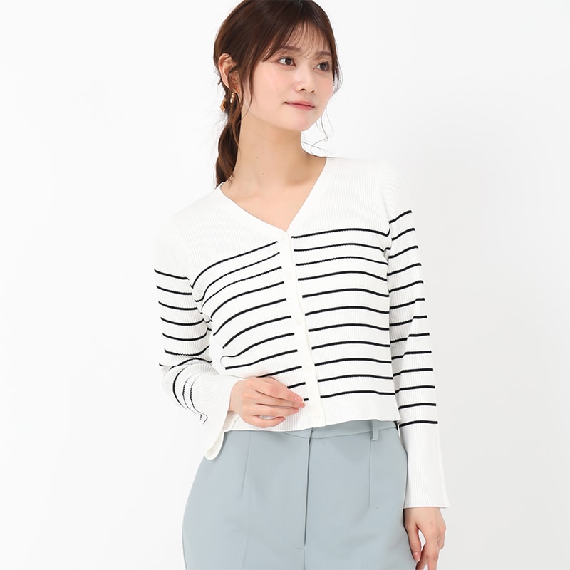 ミッシュマッシュ MISCH MASCH 2025春夏新作 ラメシアーVネックカーディガン （GREY） ミッシュマッシュ MISCH MASCH 2025春夏新作 ラメシアーVネック