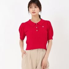 ミッシュマッシュ(MISCH MASCH)の25春夏新作 ケーブル刺繍ポロニット