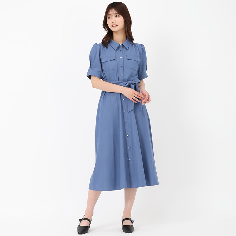 2025春夏新作 小花柄パイピングワンピース | ミッシュマッシュ