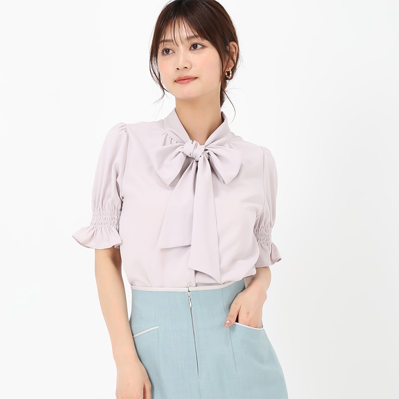 ミッシュマッシュ MISCH MASCH 2025春夏新作 Vフリルカラーブラウス （WHITE） ミッシュマッシュ MISCH MASCH 2025春夏新作 Vフリルカラー