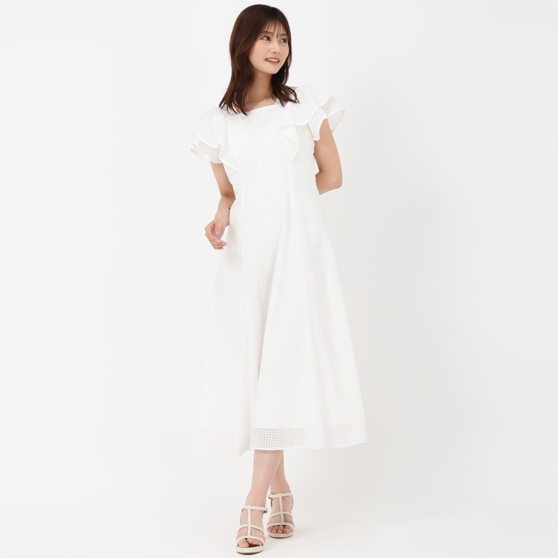 2025春夏新作 配色パイピングフレンチワンピース セール】2025春夏新作 配色パイピングフレンチワンピース