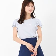 2025春夏新作 箔プリントフレア袖Tシャツ