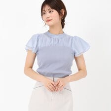 ミッシュマッシュ(MISCH MASCH)の2025春夏新作 フレア袖ビスチェニット