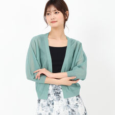2025春夏新作 ラメシアーボレロカーディガン