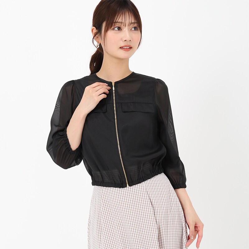 MISCH MASCH❤︎大人可愛いジップアップブルゾン MISCH MASCH❤︎大人可愛いジップアップブルゾン