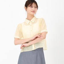 2025春夏新作 シアー半袖シャツ