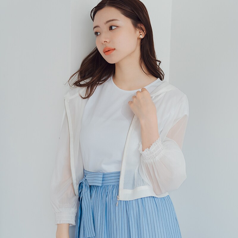 極美品・近年モデル✨エムズグレイシー　メッシュパーカー　ダブルジップ　春夏　M位 極美品・近年モデル✨エムズグレイシー メッシュパーカー ダブル