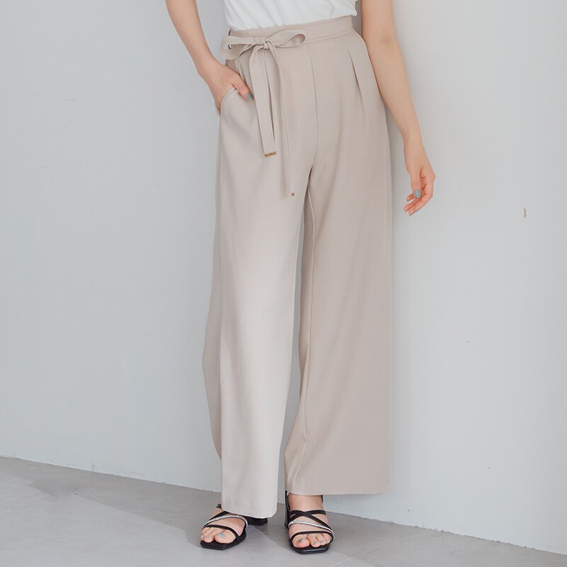 2025春夏新作 細リボンワイドパンツ | ミッシュマッシュ(MISCH MASCH