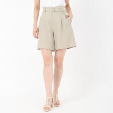 2025春夏新作 麻調メッシュショートパンツ