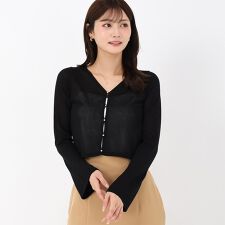 ミッシュマッシュ(MISCH MASCH)の2025秋冬新作 フレア袖シアーカーディガン