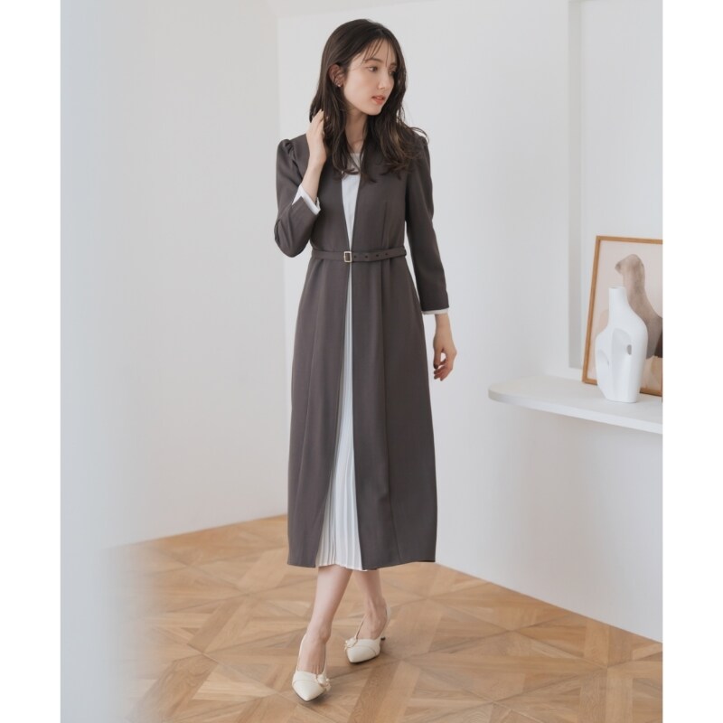 2025秋冬新作 フロントプリーツワンピース | ミッシュマッシュ(MISCH