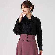 2025秋冬新作 フロッキーボウタイブラウス