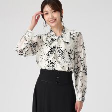 2025秋冬新作 フロッキーボウタイブラウス