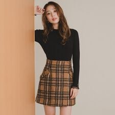 ミッシュマッシュ(MISCH MASCH)の2025秋冬新作 袖シアーフリルベーシックリブニット