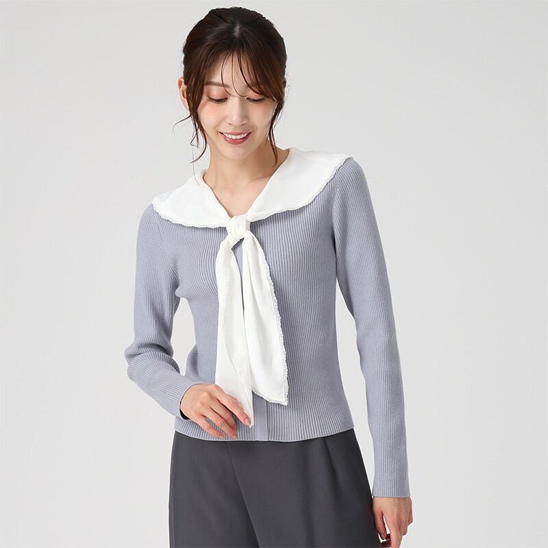 2025秋冬新作 セーラーカラーニット | ミッシュマッシュ(MISCH MASCH