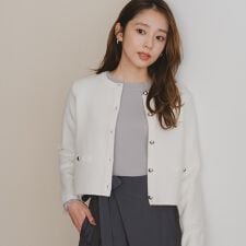 ミッシュマッシュ(MISCH MASCH)の2025秋冬新作 ベーシックビジュー釦ポケットカーディガン