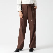 2025秋冬新作 サイドリボンウーリッシュパンツ