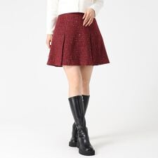 2025秋冬新作 スパンラメアソートミニスカート